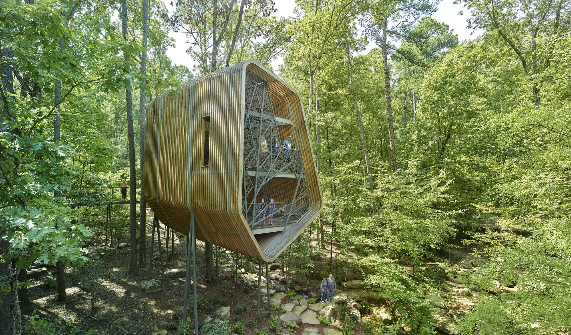 La cabane Evans au Garvan Woodland Gardens